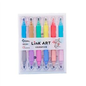 Keratobleem 12 PCS Mini Surligneur, 12 Couleurs Assorties, Marqueurs Paste, Esthétiques de Highlighters pour Mettre en Évidence  Keratobleem 12 PCS Mini Surligneur