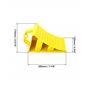 QWORK® 2 Pièces Cale De Roue Plastique, Cales De Remorque, Adaptées Aux Remorques De Caravane, Jaune