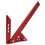 QWORK® Centre Finder Jauge de Ligne 105 mm - 45°& 90° - Règle de Charpentier en Alliage d'Aluminium