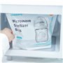 ECOOPTS Lot de 12 sacs de stérilisation à vapeur pour micro-ondes - Sacs à vapeur réutilisables pour biberons et tire-lait - Piè