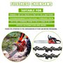 EPLZON 300 mm 3/8"LP 1,3 mm 45 maillons Chaîne de tronçonneuse Faible Rebond Chaîne de tronçonneuse compatible avec Einhell, Bos