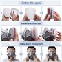 Masque Protection Réutilisable Avec Filtre Anti Poussière,Masque a Gaz Respiratoire avec Filtre pour Pulvérisation,Peinture,Trav
