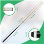 Eyuepu Lot de 2 bâtons de queue de billard pour queue de billard 147,3 cm - Bâtons de billard de 510,3 g