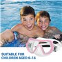 Roysmart Lunettes de plongée pour enfants, masque de plongée, sangle réglable en silicone, anti-fuite, masque en verre trempé po