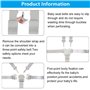 Harnais Chaise Haute, 5 Points pour Harnais de Sécurité Bebe Réglable Sangle Chaise Haute Bebe Universelle Pour Haise Haute/Pous