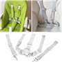 Harnais Chaise Haute, 5 Points pour Harnais de Sécurité Bebe Réglable Sangle Chaise Haute Bebe Universelle Pour Haise Haute/Pous
