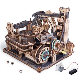 ROKR Circuits de Billes électrique Maquette en Bois a Construire Puzzle 3D Maquette Mécanique en Bois pour des Enfants, des Adol ROKR Circuits de Billes électrique Maquette en Bois a Construire Puzzle 3D Maquette Mécanique en Bois pour des Enfants