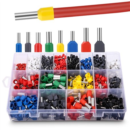 LEAZZLE Lot de 1200 embouts de câble