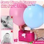 TIDEVAN 400W Pompe à Ballons électrique,Portable Double buse Gonfleur,Pompe à Air électrique Ballon Gonfleur Ballon Electrique L