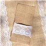 Bodosac Awtlife Lot de 60 porte-ustensiles en toile de jute en dentelle - pour couverts, couteaux et fourchettes pour mariage vi