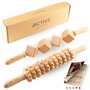 BICTIVE® Kit de 2 Rouleau de Massage pour Maderotherapie Professionnelle. Masseur Anti Cellulite Maderotherapie Kit Complet Cell