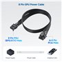 Câble EPS 8 broches/ATX 8 broches mâle vers PCIe 6+2 broches mâle