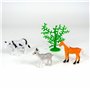 Cubitube - Animaux de la Ferme de Deluxebase. 11 pièces de Petites Figurines d'animaux de la Ferme. Tube de Rangement en Plastiq