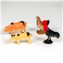Cubitube - Animaux de la Ferme de Deluxebase. 11 pièces de Petites Figurines d'animaux de la Ferme. Tube de Rangement en Plastiq