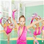 Lot de 10 rubans de danse pour enfants, avec tige de 2 m, ruban de gymnastique rythmique, longs rubans de danse, bande de tourbi