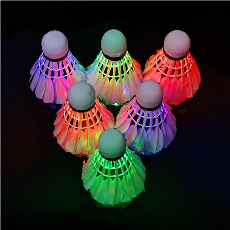 Mitening 6 Pièces Badminton LED