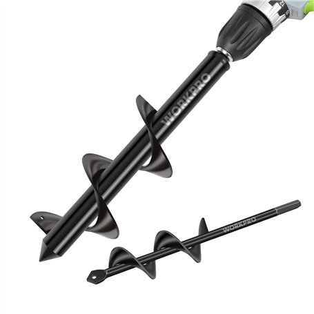 WORKPRO Mèche Jardin Tarière Ø 80 et Ø 40 mm 2 Pièces