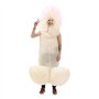 WENZPING Costume Gonflable Adulte,Robe gonflable,Rose Costumes d'halloween，Costume Gonflable une Pièce Vêtements Drôles pour La 
