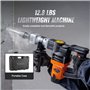 VEVOR Marteau de Démolition 1400 W Marteau-Piqueur 19 J 2900 BPM Marteau Perforateur avec 2 Burins Remplaçables Poignée Rotative