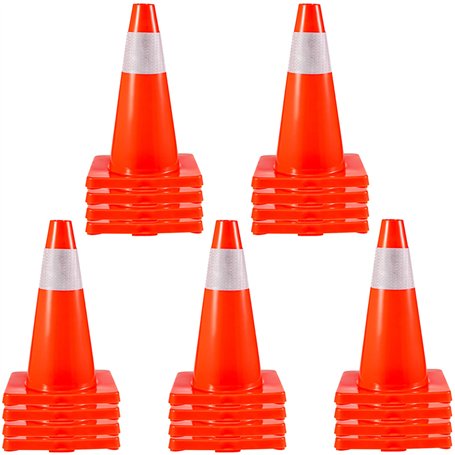 VEVOR Cône Signalisation Réfléchissant 20PCs 45