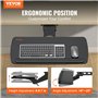 5x25 cm Plateau pour Clavier et Souris Coulissant sous Bureau Charge Max 5 kg Tablette Coulissante Clav