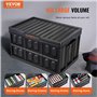 VEVOR Caisse de Rangement Plastique Pliable avec Couvercles 3PCS Bac de Rangement Empilable Capacité d'Une Boîte 45 L avec Poign