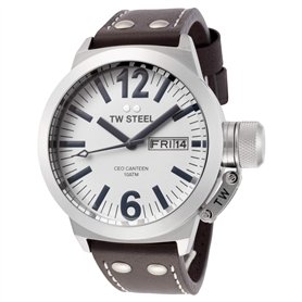TW Steel - CE1005 - Montre Mixte - Quartz Analogique - Bracelet Cuir Marron