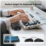 AboveTEK Repose-poignet Clavier Ergonomique – Soulage la Douleur au Poignet, Mousse à Mémoire, Angle & Longueur Réglables, Desig