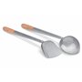 Craft Wok Ensemble louche et spatule avec manche en bois pour woks asiatiques chinois en acier carbone traditionnel / 732W325
