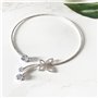 Colliers papillon en cristal Carufin argent fiore choker collana bijoux réglables pour femmes et filles