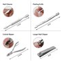 Queta Ensemble de Coupe-ongles en Acier inoxydable, Kit de Manucure et Pédicure Professionnel, Ciseaux à Ongles Set de Soins du