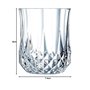 Cristal d'Arques Paris - Collection Longchamp - 6 Verres Hauts 23cl en Kwarx - Brillance, Transparence et Haute Résistance - Mou