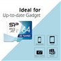 Silicon Power Lot de 5 Cartes MicroSD Haute Vitesse 64 Go avec Adaptateur