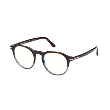 Lunettes de Vue Tom Ford FT 5833-B BLUE BLOCK Brown Grey Shaded 49/20/145 homme