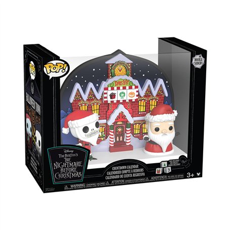 Funko Countdown​ Calendar : The Nightmare Before Christmas - Double face - Mini figurines en vinyle à collectionner - Idée cadea