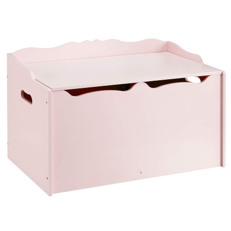 Amazon Basics Boîte à jouets en bois, rose, 76.2 x 40.64 x 46.99 cm