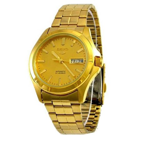 Seiko SNKK98 Montre Bracelet pour Homme en Acier Inoxydable Doré