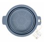 BIRAMBEAU - Ustensiles de Cuisine – Passoire Pliable Rétractable Silicone 26cm Ø - 2 Tailles différentes - Idéal Gain de Place