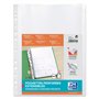 OXFORD Sachet de 10 Pochettes Perforées Maxi Capacité A4 Polypro Lisse Epaisseur 20/100ème Incolore