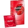 Durex - 12 Préservatifs Sexy Fraise - Extra Lubrifié Saveur Fraise