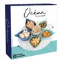 Table Passion - Service apéritif 7 pièces Océan 34 cm