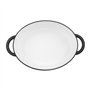 Sitram 714949 COCOTTE TRADIFONTE Ovale en Fonte émaillée 6,5 litres - Extérieur Noir et intérieur Blanc - Toutes Sources de Chal