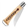 Opinel - N°10 Couteau Tire-Bouchon Décapsuleur pour Pique-Nique - Lame 10 cm Acier Inox, Manche Bois de Hêtre, Bague de Sécurité