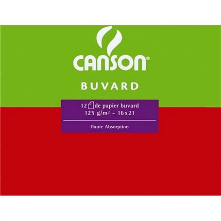 Canson 200091123 Feuille de papier buvard Format 50 x 65 cm 250 g Blanc Lot de 25