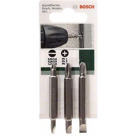 Bosch Accessories 2609255959 Set de 3 embouts de tournevis doubles 1 x plat 4