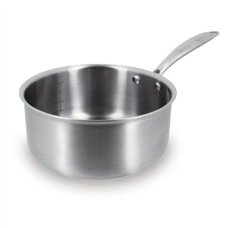 MENASTYL - Casserole Triply 20cm en inox - Fabriquée en France - Compatible tous feux dont induction