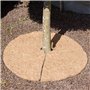 La Cordeline Lot 10 Disques Paillage Ø 40 cm Fibre Coco Naturel 900g/m² - Tapis Protection Plante, Mauvaises Herbes, Protection