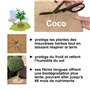 La Cordeline Lot 10 Disques Paillage Ø 40 cm Fibre Coco Naturel 900g/m² - Tapis Protection Plante, Mauvaises Herbes, Protection