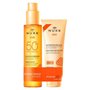 Nuxe Sun Huile Solaire Bronzante Visage et Corps SPF30 150 ml + Lait Fraîcheur Après-Soleil Visage et Corps 100 ml Offert