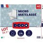 DODO - Lot de 2 oreillers - MICRO MATELASSE - 60 x 60 cm - Blanc